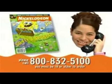 2003 nickelodeon commercials|nickelodeon magazine commercial 2003.